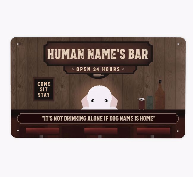 Vintage Bar: Personalized {breedFullName} Metal Sign